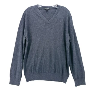 BANANA REPUBLIC V Neck Sweater Luxury Blend Silk Cotton Cashmere LARGE - Picture 1 of 6