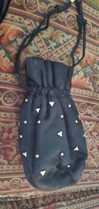 Lancome Magie Noire Perfume Satin Pouch Drawstring Bag VINTAGE - Picture 1 of 4