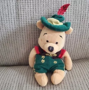 Vtg Oktoberfest Pooh Doll 6" Tall - Picture 1 of 8