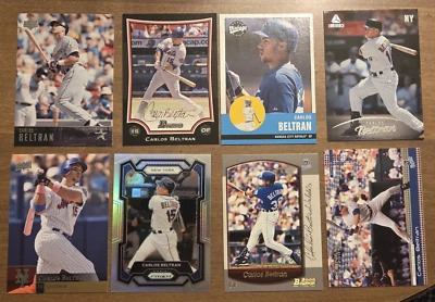 (8) Different Carlos Beltran baseball card Lot Mets/Royals/Astros Star - Image 1 of 4