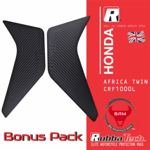 RubbaTech Honda Africa Twin CRF1000L rubber knee pads - Value Bundle - Picture 1 of 9