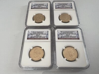 2015-P PRESIDENTIAL DOLLAR SET "F.D.O.I." NGC MS67 ANNUAL DOLLAR COIN SET - Image 1 of 4