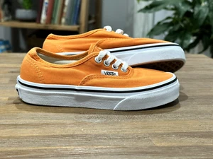Vans Kids Original Heritage Style, S- US 11 UK 10.5 Authentic Orange Tiger/White - Picture 1 of 12