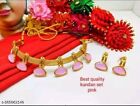 Indian Bollywood Gold Plated Choker Bridal Necklace Earrings Jewelry Set
