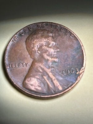 1963 Penny NMM Cuts L On Rim Doubling On Date - Image 1 of 2