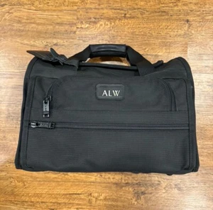 TUMI Black Alpha Brown Ballistic Duffle Carry On Bag Weekender Gym Luggage 261D3 - Picture 1 of 12