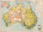 Australia. Commercial. Agruicultural Minerals Mining Railway Gauges 1925 map