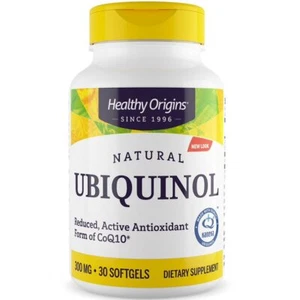 Healthy Origins, Natural Ubiquinol, 300 mg, 30 capsule molli - spedizione lampo - Foto 1 di 3