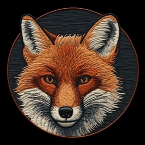 Red Fox Embroidered Patch Iron-on Applique Clothing Backpack Wild Animal  - Picture 1 of 14
