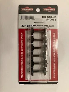 Paquete de 6 juegos de ruedas con rodamientos de bolas aislados de latón InterMountain HO 40058 33" - Imagen 1 de 1