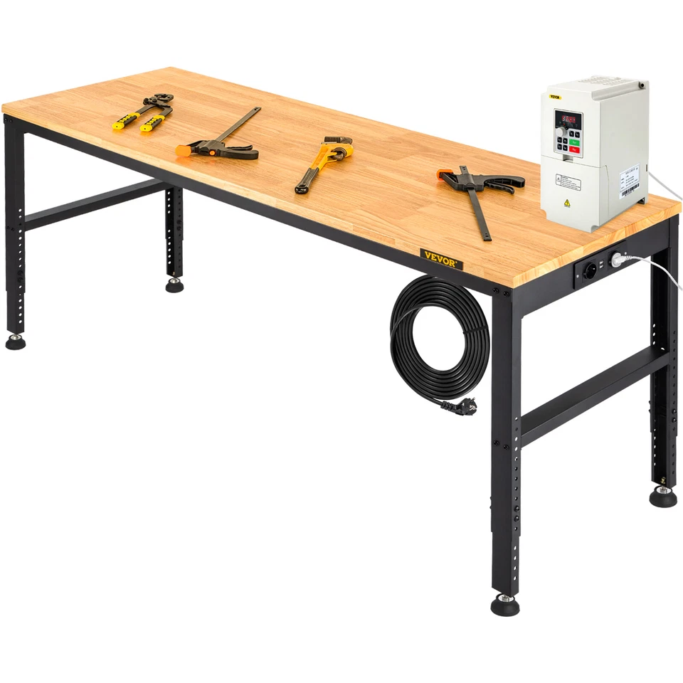 VEVOR Höhenverstellbare Arbeitstisch 720/900 KG Werktisch Werkbank mit Rollen - Bild 1 von 1