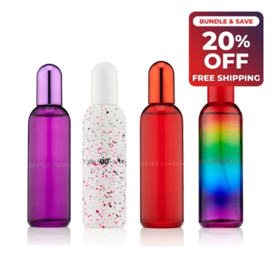 Colour Me For Her 100ml 2 Pack Bundle I Purple Pop Art Red Colours Fragrances