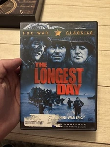 The Longest Day (DVD, 2001) Fox War Classics 1962 WWII Movie Military Movie - Picture 1 of 5