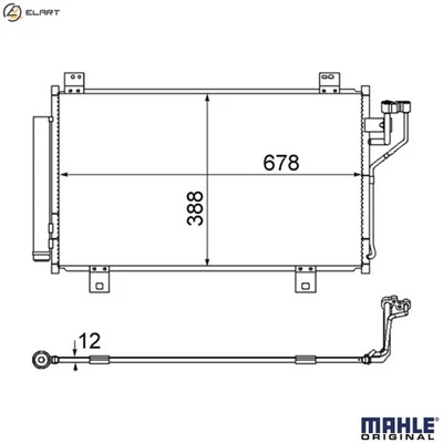 CONDENSER AIR CONDITIONING AC 865 000S FOR MAZDA 3/Hatchback/Van ATENZA AXELA - Image 1 of 4