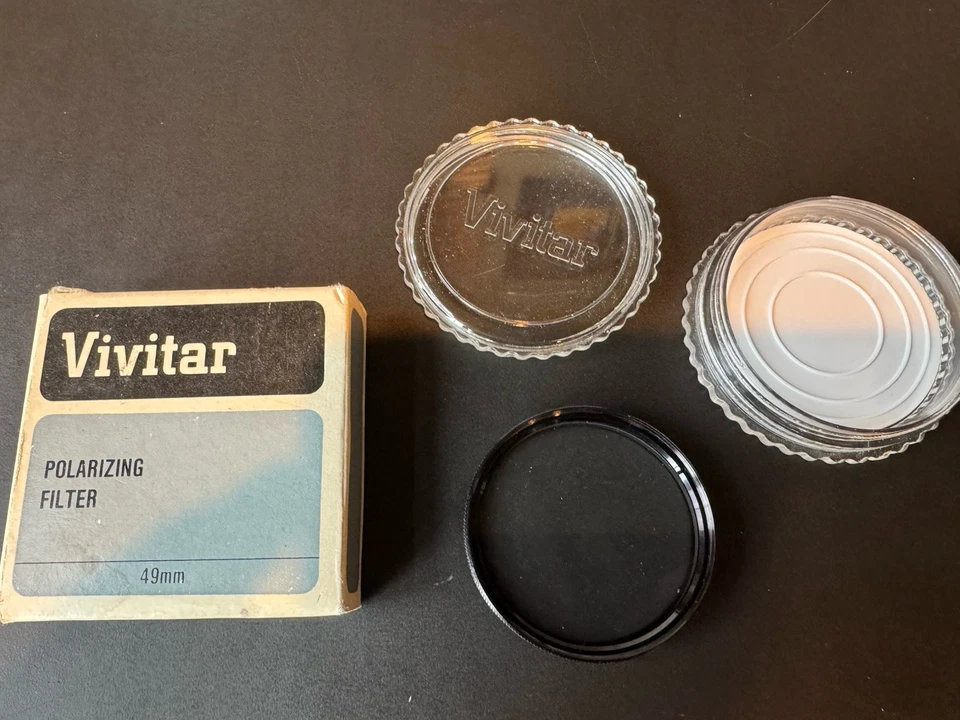 Genuine 49mm Polarizer PL Glass Lens Filter Japan 49 mm Polarizing Pol Vivitar - Image 1 of 4