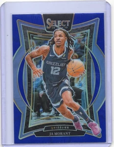 2024-2025 Panini Select- Ja Morant #60 Blue Concourse Level Prizm - Grizzlies - Picture 1 of 2