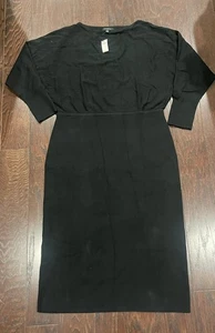 Banana Republic Women Black Maxi Long Sleeve Sweater Dress size X-Large NEW - Picture 1 of 8