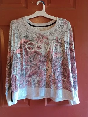 Pullover Calvin Klein Performance Estampado Ramo Cuello Redondo con Rayas XL Foto 1 de 4