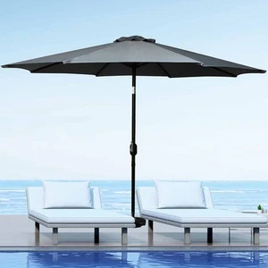 Mountview Umbrella Outdoor Umbrellas Garden Patio Tilt Parasol Beach Canopy 2.7m - Picture 1 of 11