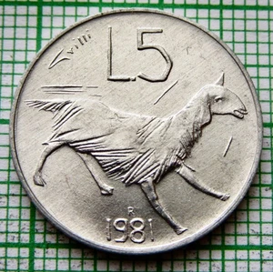 SAN MARINO 1981 5 LIRE, SHEEP, ALUMINIUM UNC km# 118 yes we do combine postage - Picture 1 of 6