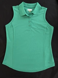 Greg Norman Woman’s Size Medium Green Sleeveless Golf Play Dry Performance Top - Picture 1 of 7