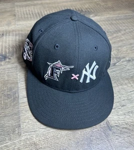 New Era 59FIFTY Florida Marlins x New York Yankees 2003 World Series Hat 7 3/8 - Picture 1 of 15