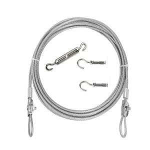 Clothesline, Stainless Steel Clothesline Wire Outdoor Cable Wire Rope Laundry... - Picture 1 of 7