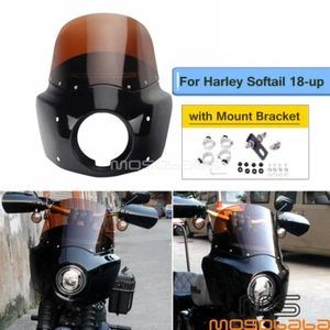 Front Fairing Tall 11'' Windshield For Harley Street Bob FXBB FXBBS 2018-2022 - Picture 1 of 12