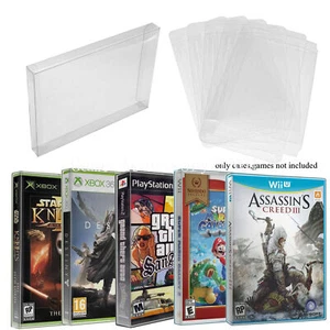Video Game Protectors FOR PS2 WII-WII U GameCube Xbox 360 DVD Standard Case Pack - Picture 1 of 12