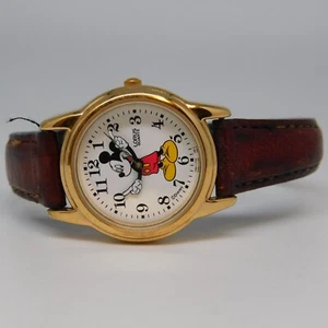 LORUS Disney V501-6N70 Genuine Leather Quartz Analog Women's Watch New Battery - Picture 1 of 10