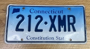 Connecticut State License Plate Tags Auto Decor Craft Expired 212 XMR - Picture 1 of 4