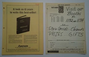 Argraph Samigon Photography Equipment Supplies 2 1969 Catalogs Hitachi - Picture 1 of 4