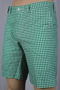 Polo Ralph Lauren Green White Checkered Suffield Fit Shorts NWT - Picture 1 of 1