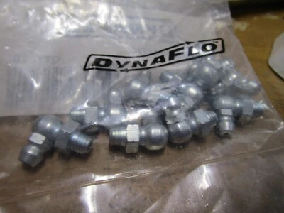 1/4"-28 90° Steel Yellow Trivalent Zinc T Grease Fitting w/ Ball Check QTY 10 - Изображение 1 из 3