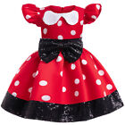 Girls Minnie Mouse Tutu Dress Kids Birthday Party Princess Fancy Cosplay Costume
