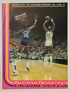1974/75 INDIANA PACERS ABA PROGRAMM BILLY KNIGHT COVER COVER SEHR GUTER ZUSTAND - Bild 1 von 3