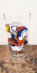 70er Jahre Walter Lantz Chilly Willy & Smedly Figur Werbeglas Vintage - Bild 1 von 6