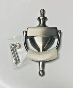 Solid Brass Door Knocker 7" Satin Nickel  Gift Christmas New Home can be engrave - Picture 1 of 1