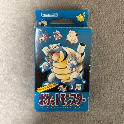 Rare Pokemon Playing Cards Poker Deck Blastoise Blue Nintendo from Japan - Image 1 of 4