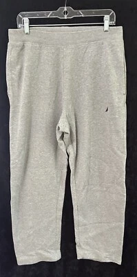 Мужские тренировочные штаны Nautica средний размер серый хлопок полиэстер спортивная одежда - Изображение 1 из 4