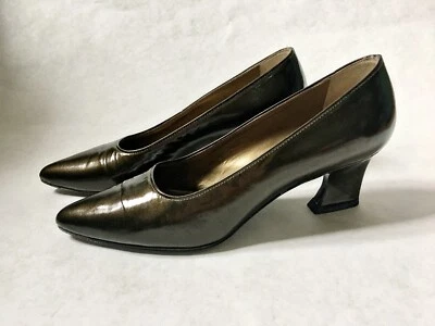 Vintage Yves Saint Laurent Pumps Shoes Brown Leather Made in Italy Size 6M - Image 1 of 4
