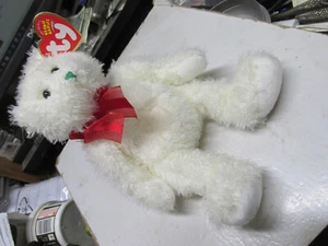 [A18] Beanie Baby 2004 Holiday Teddy, mit Etikett - Bild 1 von 2