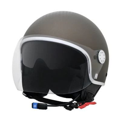 Helmet Original PIAGGIO 'Mirror' BT - Brown (MD2) - beverly - Medley - Vespa - Image 1 of 3