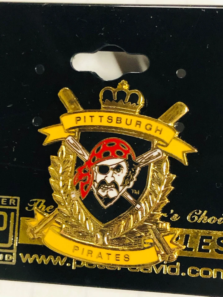 Pittsburgh Pirates MLB Wreath Crest PETER DAVID PIN New - Image 1 of 1