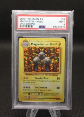 2016 Pokemon XY Evolutions Magneton Holo Rare PSA 9 MINT 38/108 - Image 1 of 2