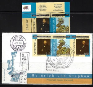 Venezuela: 1997; Scott 1578, set pair MNH+ FDC circulated EBV1340 - Picture 1 of 2