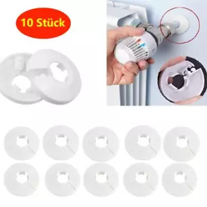 10x copertura rosette per radiatore tubo di riscaldamento tubo di rame copertura rosette rotonde - Foto 1 di 11