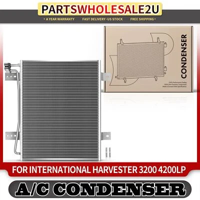 Condensador de aire acondicionado con soporte para International Harvester 3200 3800 4100 4200LP 9900i Foto 1 de 4
