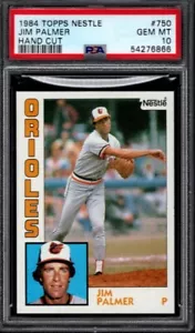 PSA 10 - 1984 Topps Nestle #750 Jim Palmer Baltimore Orioles HOF - Foto 1 di 2