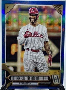 2022 Topps Gypsy Queen - Chrome Indigo Refractor #69 Andrew McCutchen /150 - Picture 1 of 3